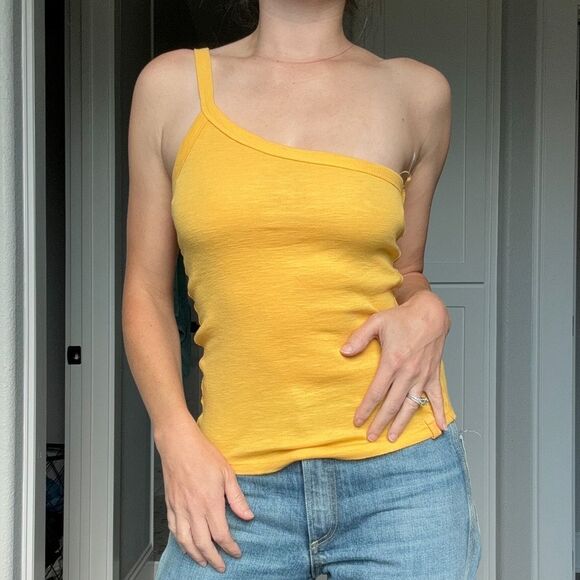 Free People One Way Or Another Tank Yellow Size Size X-Small NWT - Picture 1 of 7